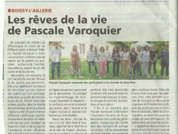 Il y a un an hier la La Gazette du Val-d'Oise me faisait le privilège d'écrire un article sur mes rêves : Donner du sens à la Vie 💗💗💗

Mon objectif :...
